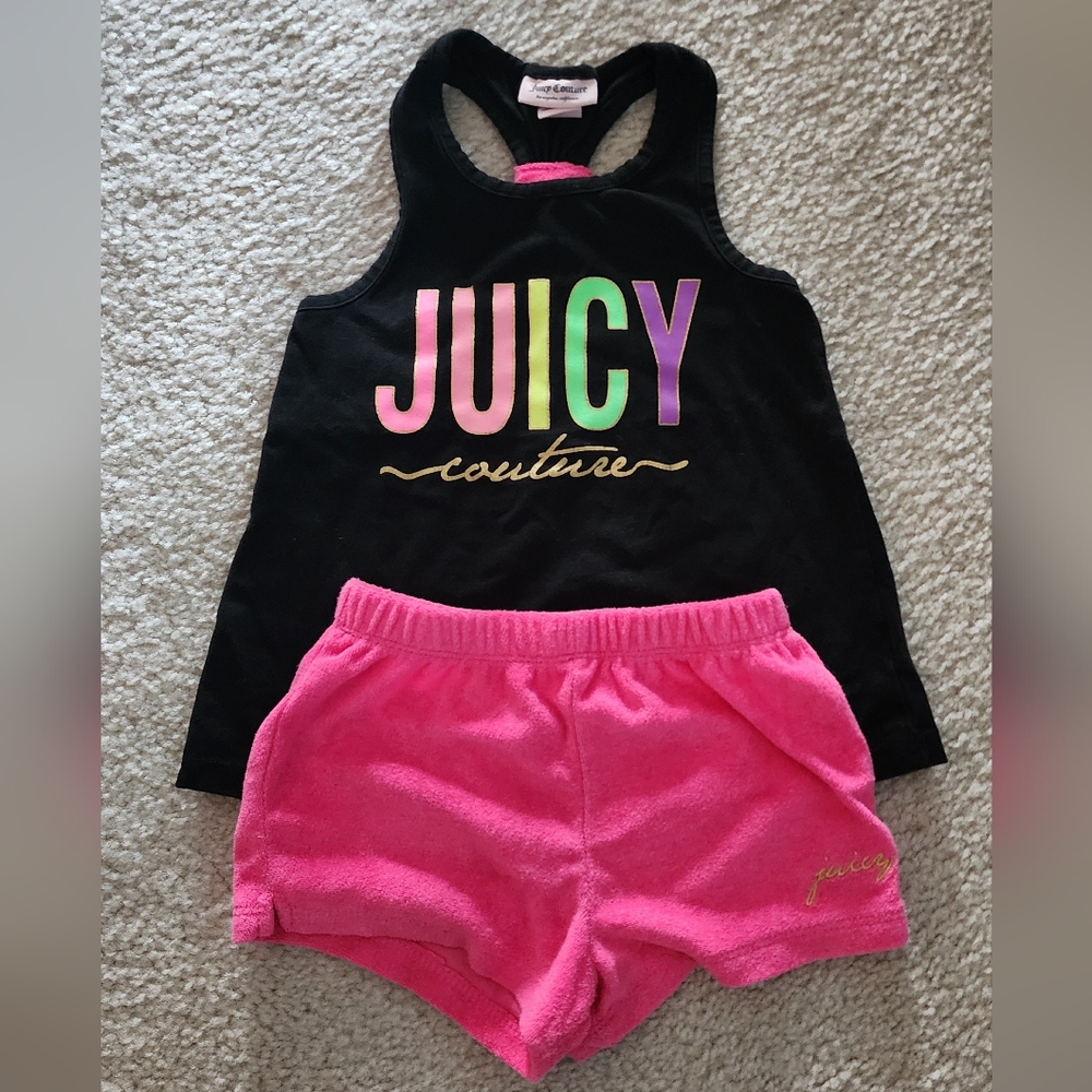 Juicy girls tank top and shorts set